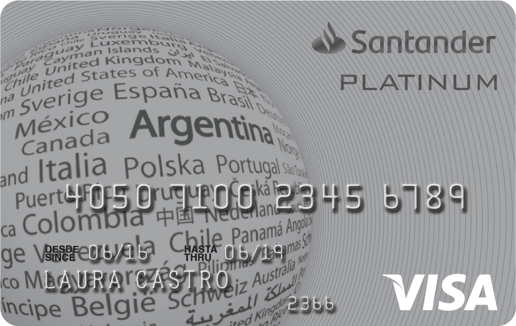 Tarjeta de Crédito Platinum Santander